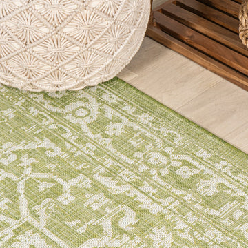 Malta Bohemian Medallion Textured Weave Indoor/outdoor Area Rug